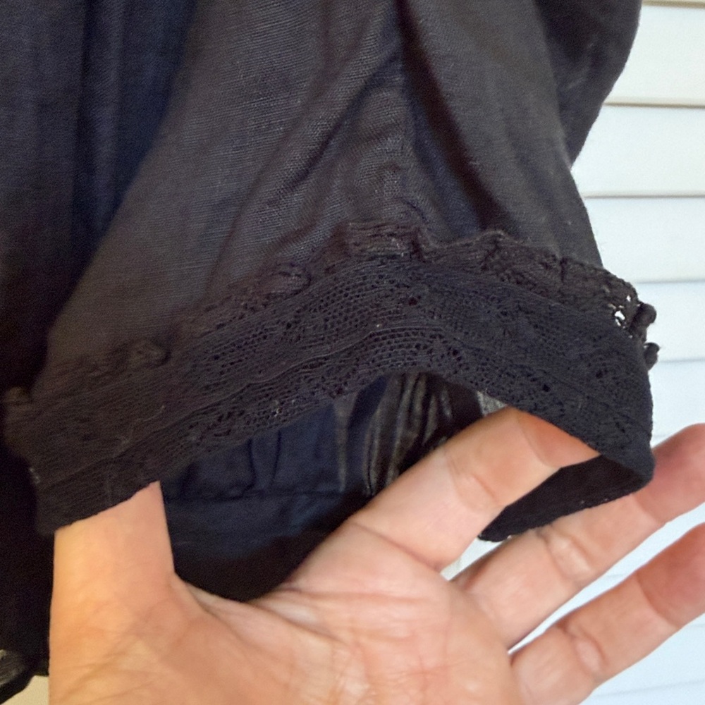Doen Albertine Top, sz M, Black (pls read). - Picture 6 of 16
